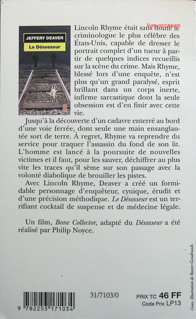 Le Désosseur - Jeffery Deaver - livre