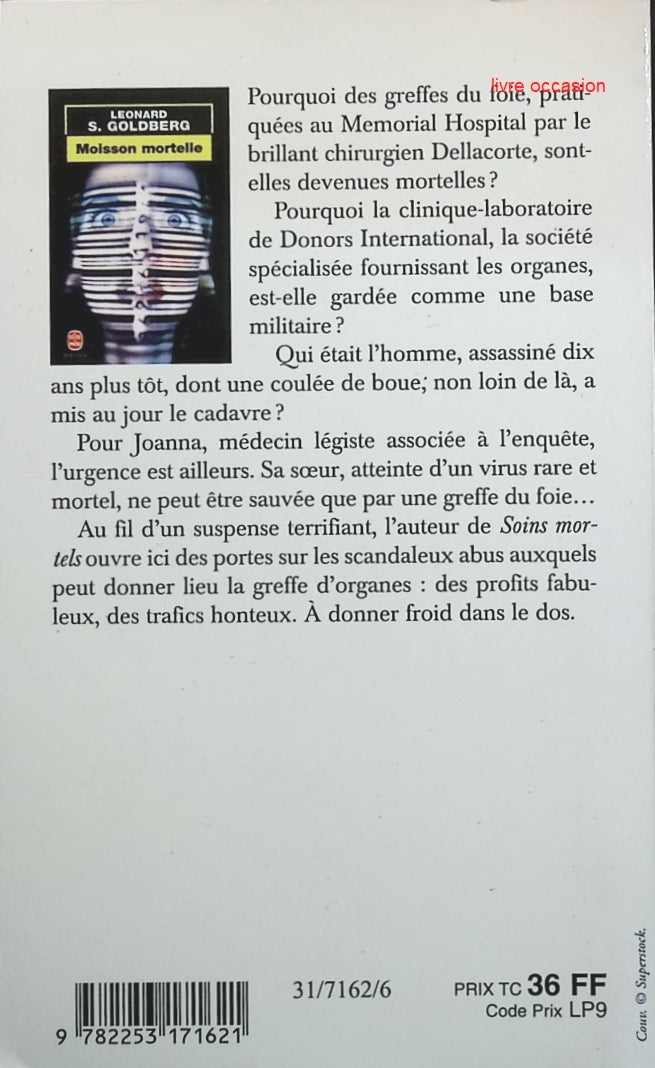 Moisson mortelle - Leonard S. Goldberg - livre