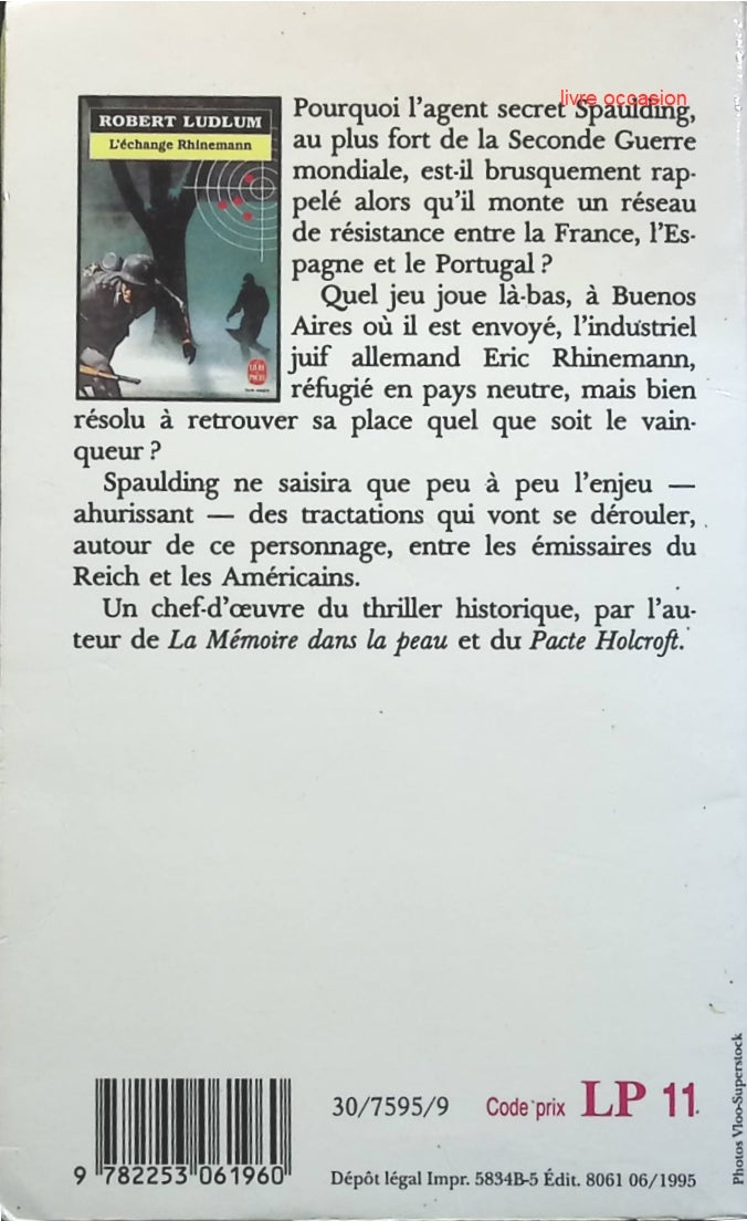 L'échange Rhinemann - Robert Ludlum - livre