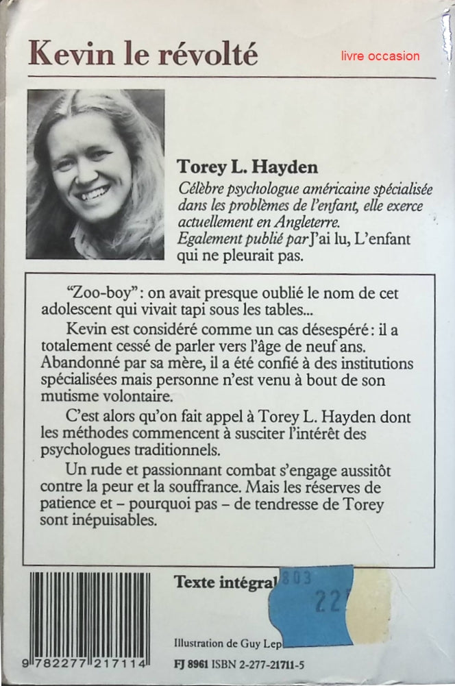 Kevin le révolté - Torey Hayden - livre