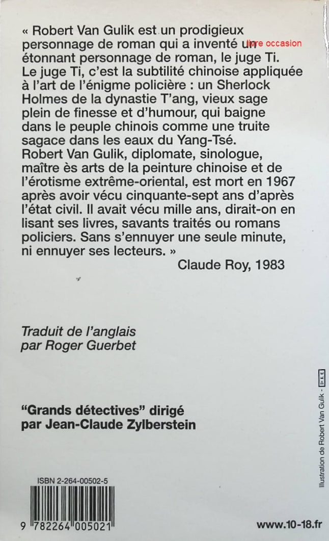 Meurtre à Canton - Robert Van Gulik - livre