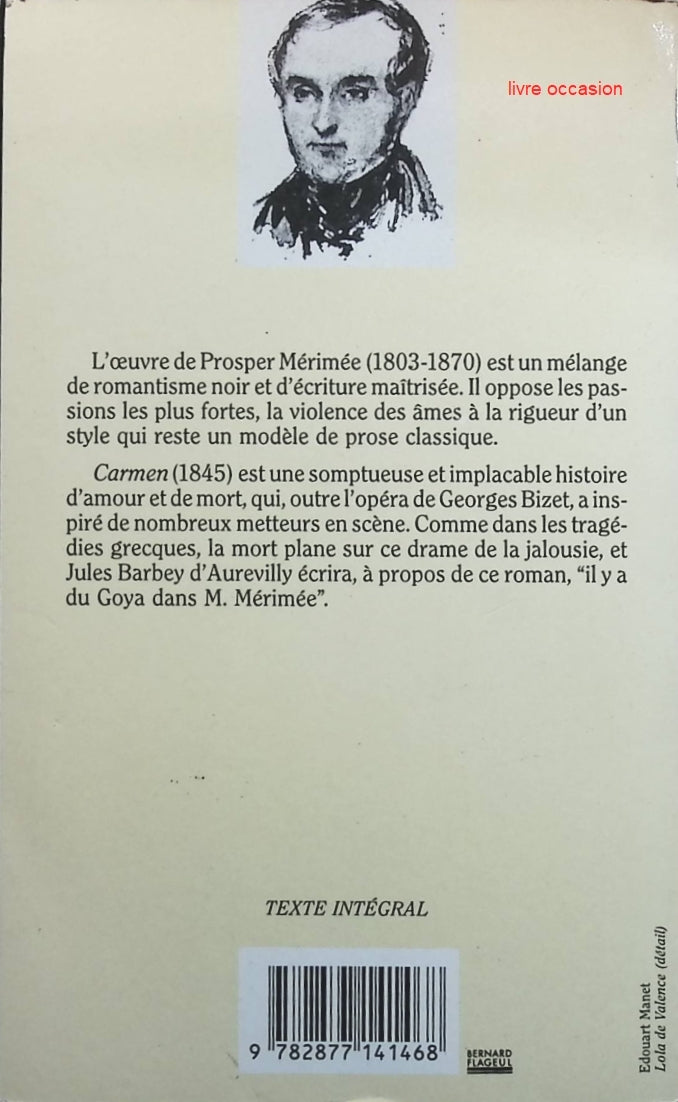 Carmen et Autres Nouvelles - Prosper Mérimée - livre