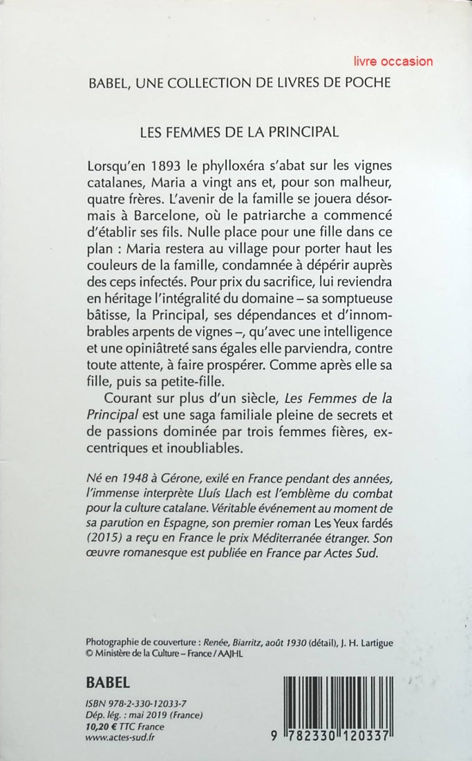 Les femmes de La Principal - Lluis Llach - livre