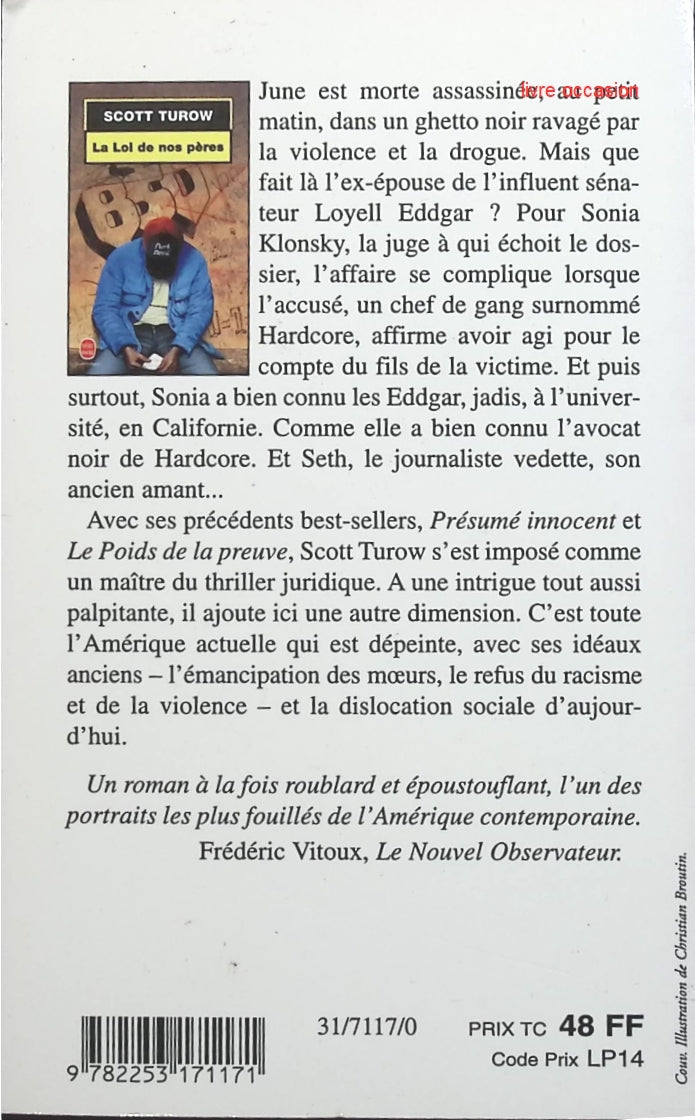 La loi de nos pères - Scott Turow - livre