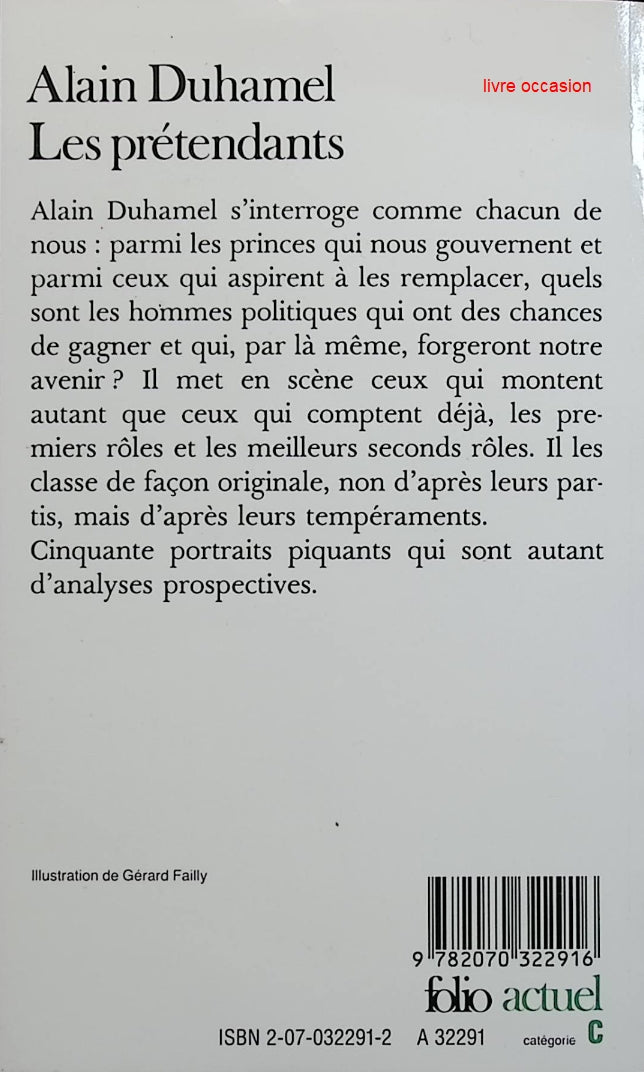 Les prétendants - Alain Duhamel - livre