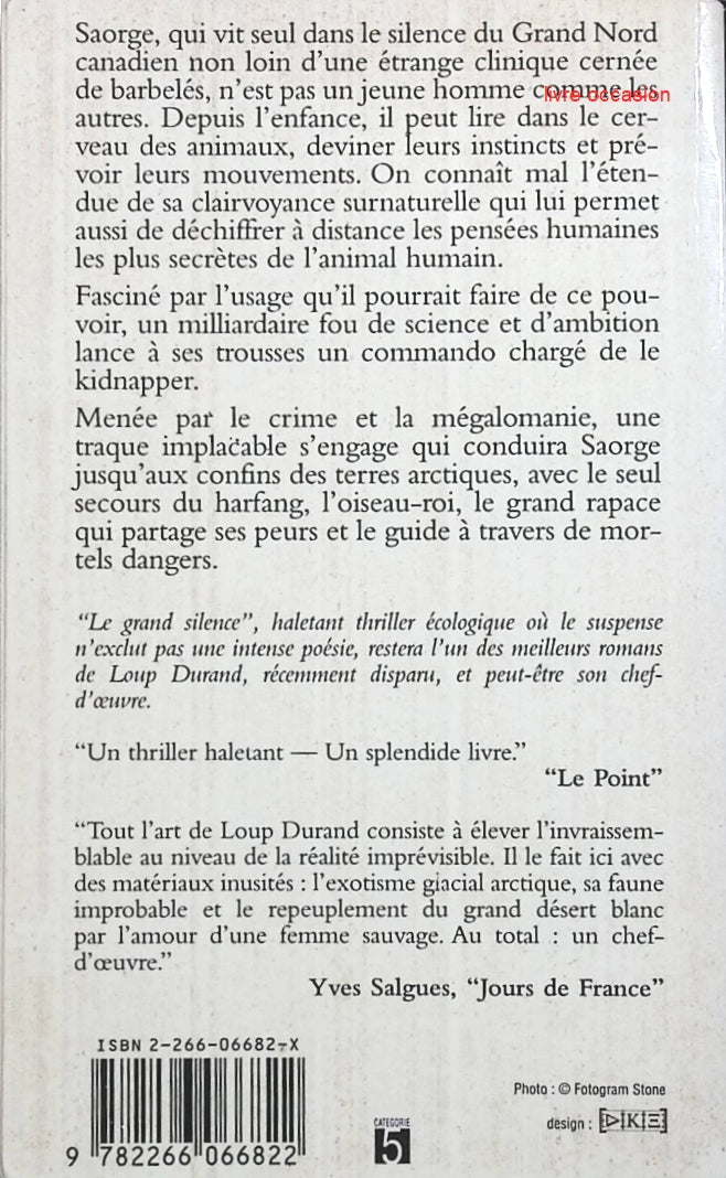 Le Grand Silence - Loup Durand - livre