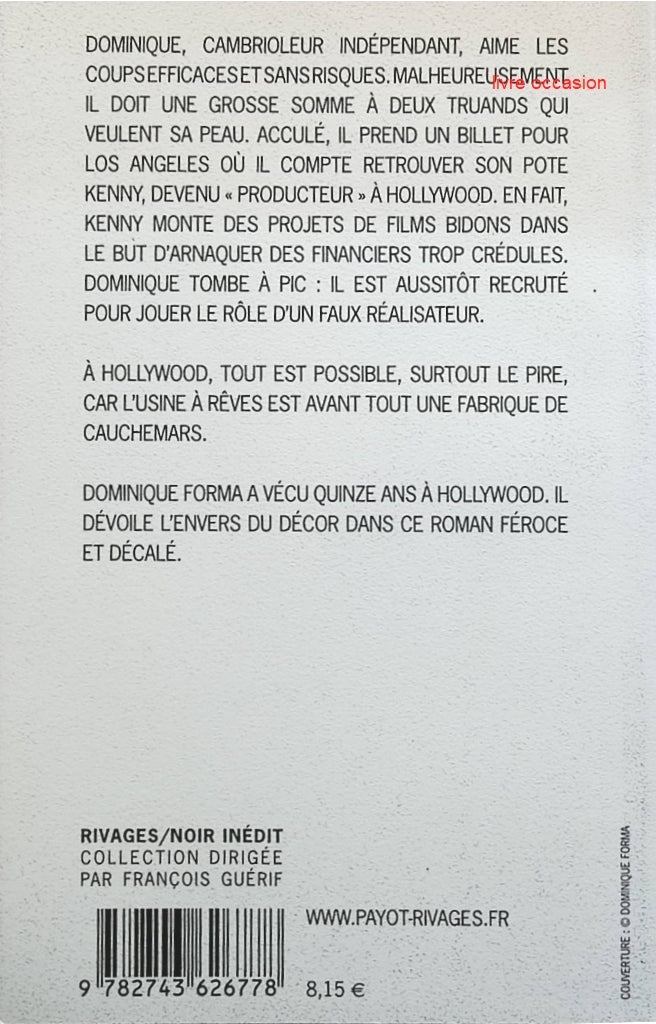 Hollywood zéro - Dominique Forma - livre