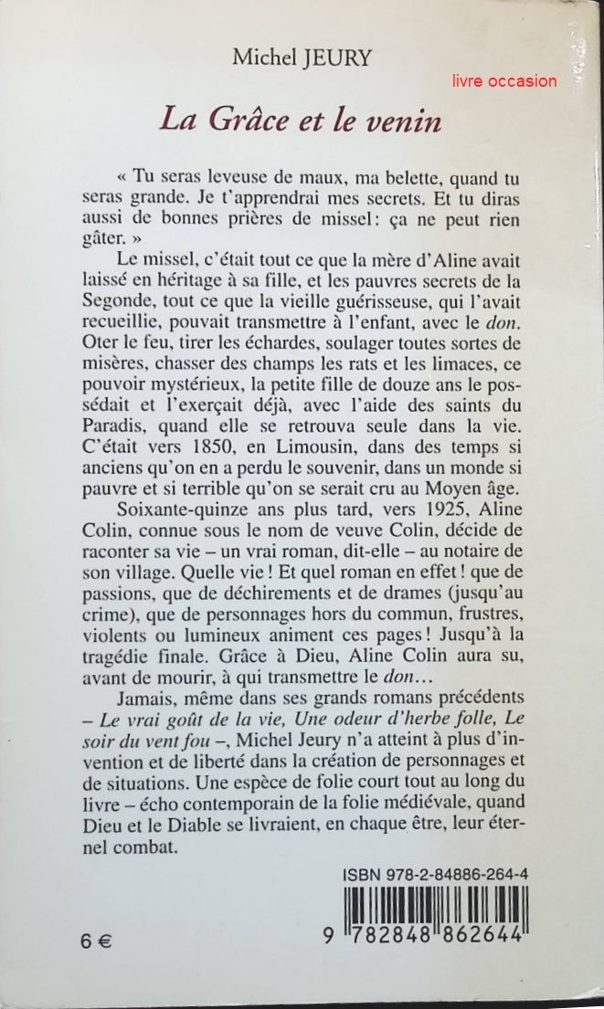 La grâce et le venin - Michel Jeury - livre