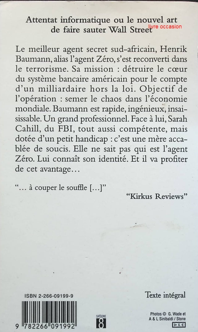 L'Instant zéro - Joseph Finder - livre