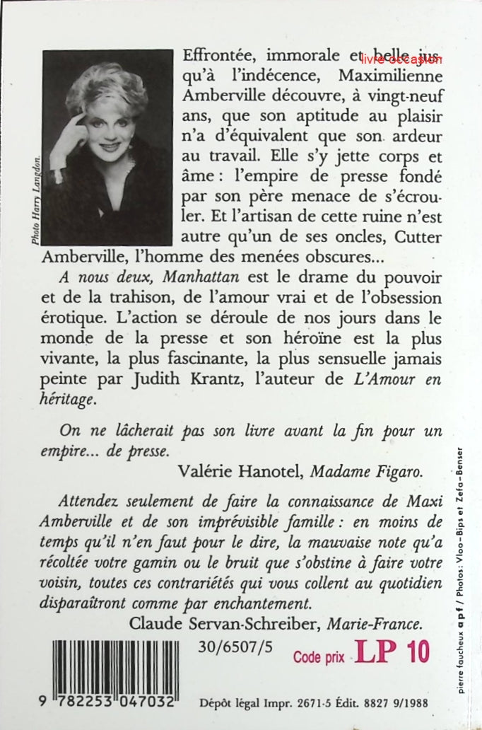 A nous deux, Manhattan - Judith Krantz - Livre