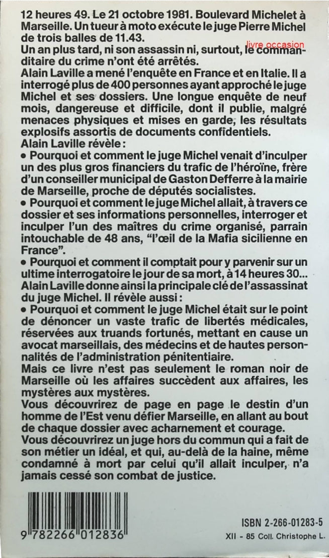 Le juge Michel - Alain Laville - livre