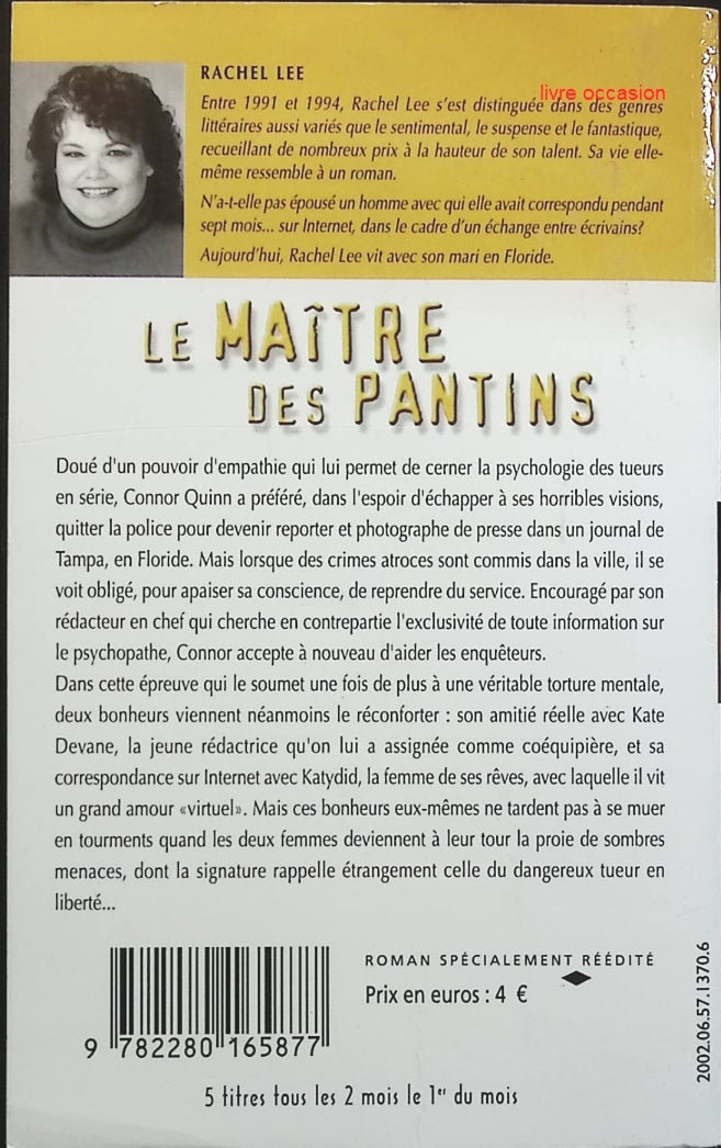 Le maitre des pantins - Rachel Lee - livre