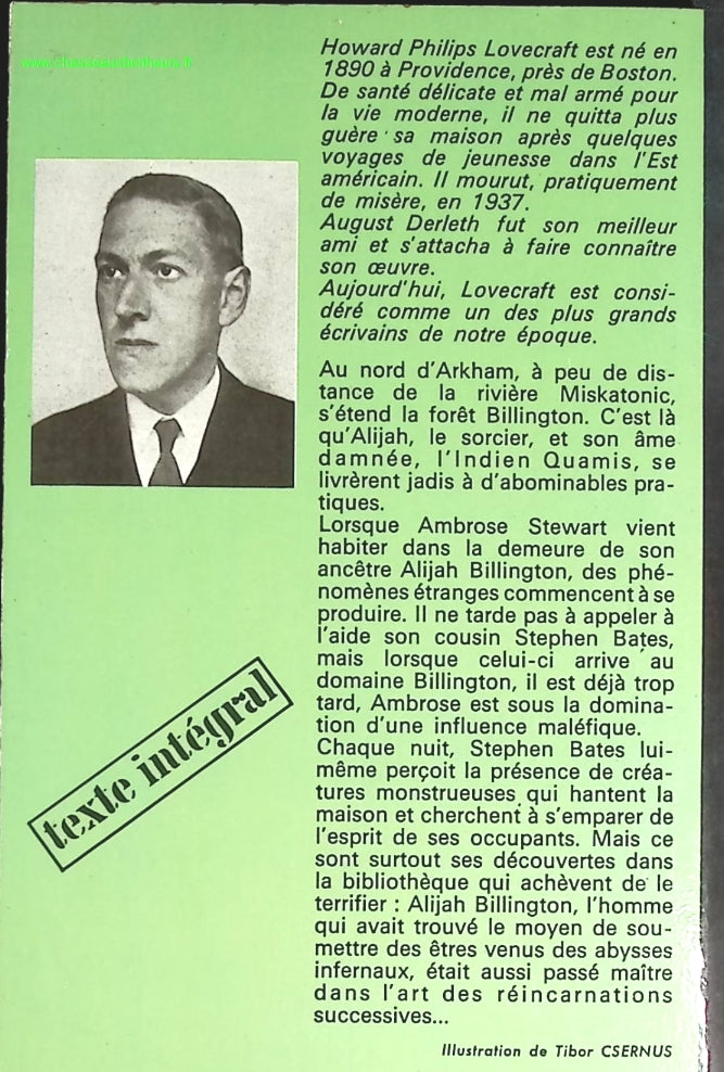 Le rôdeur devant le seuil - Howard Phillips Lovecraft - livre