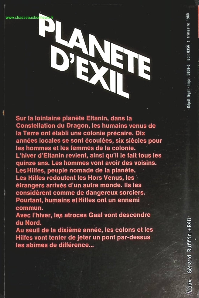 Planète D'exil - Ursula K. Le Guin - livre