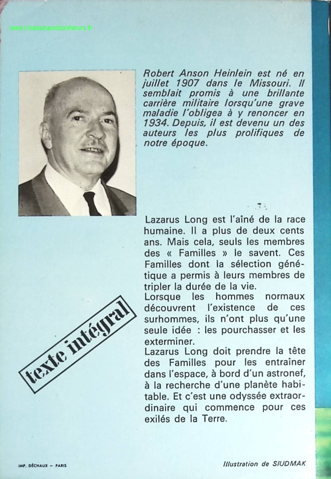 Les enfants de Mathusalem - Robert A. Heinlein - livre