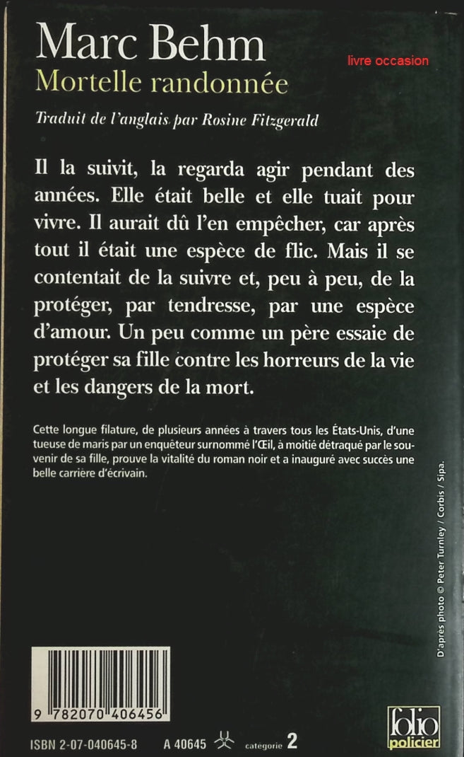 Mortelle randonnée - Marc Behm - Livre