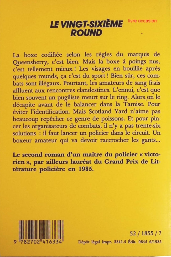 Le Vingt-Sixieme Round - Peter Lovesey - Livre