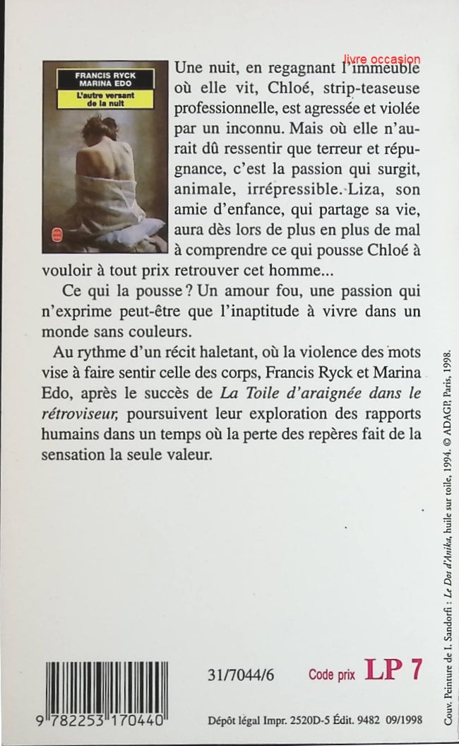 L'autre versant de la nuit - Francis Ryck, Marina Edo - Livre