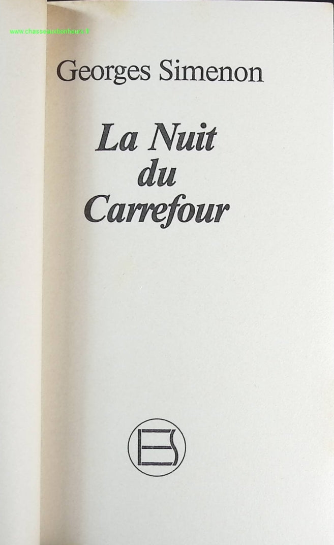 La nuit du carrefour - Georges Simenon - livre