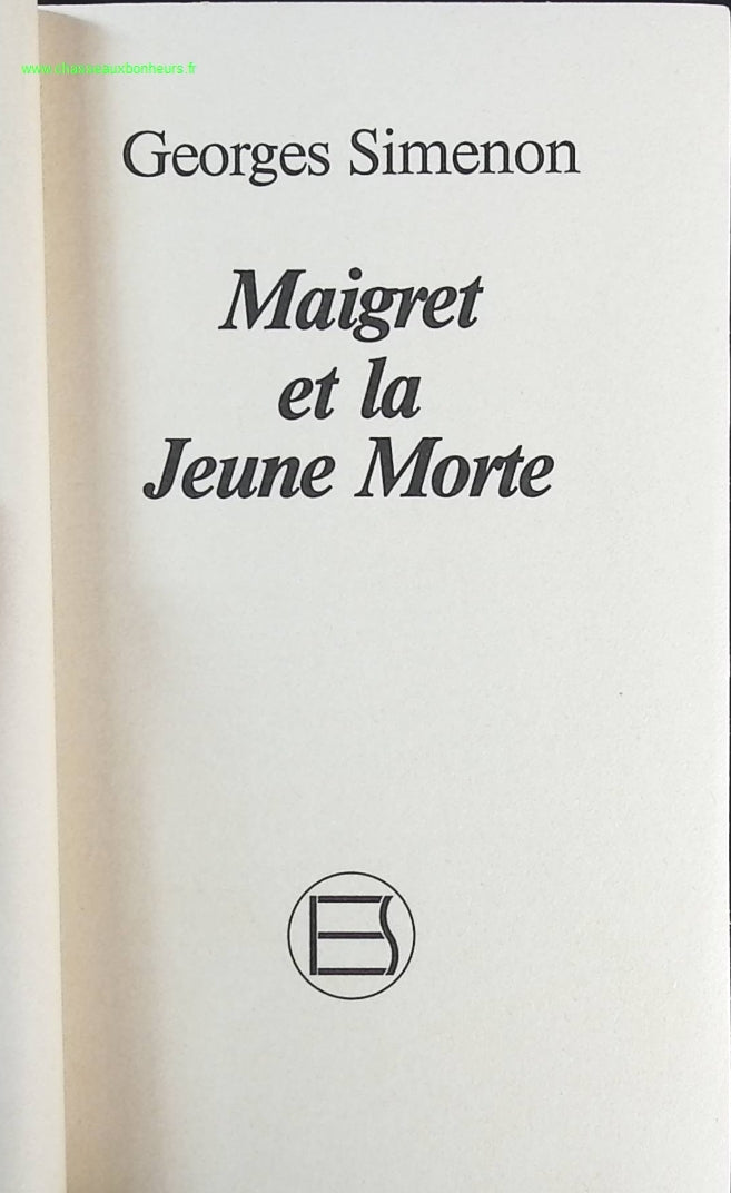 Maigret et la jeune morte - Georges Simenon - livre