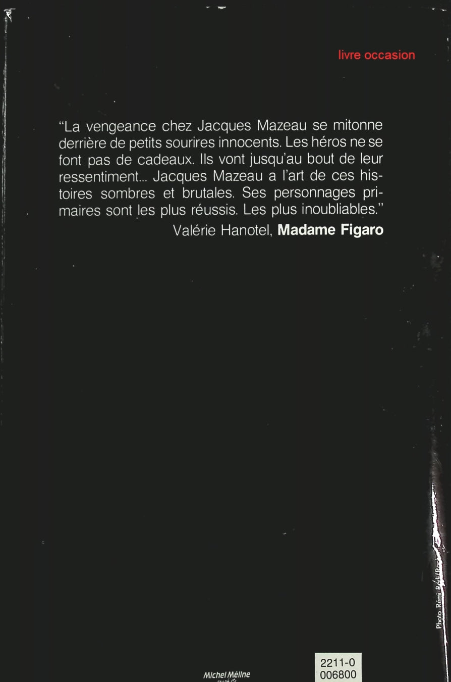 La Rumeur du soir - Jacques Mazeau - Livre