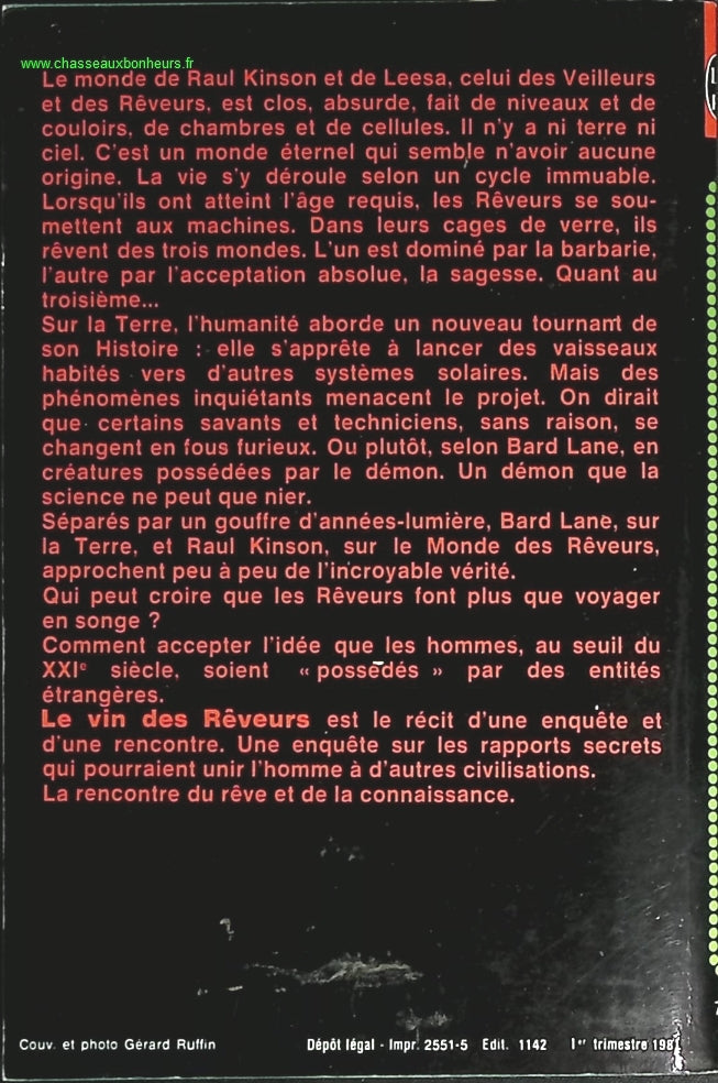 Le vin des rêveurs - John D. MacDonald - livre