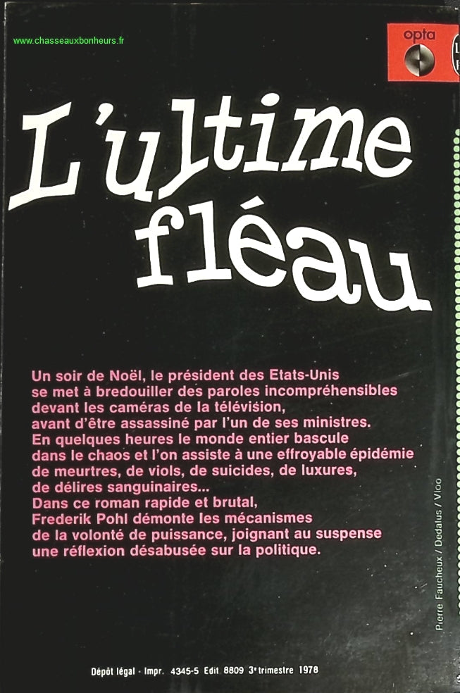 L'ultime fléau - Frederik Pohl - livre