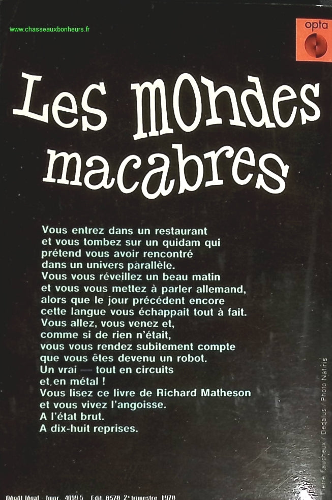 Les mondes macabres - Richard Matheson - livre