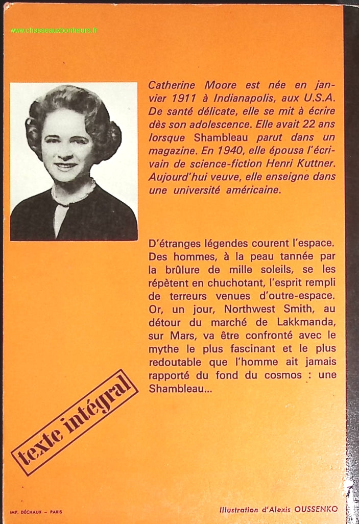 Shambleau - Catherine-L Moore - livre