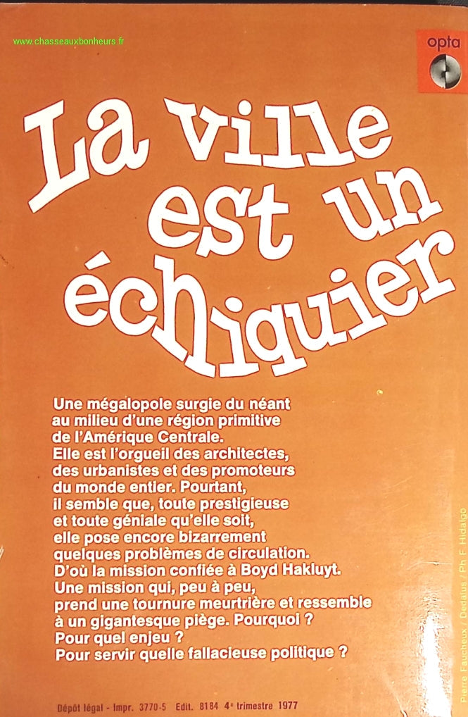 La Ville est un échiquier - John Brunner - livre