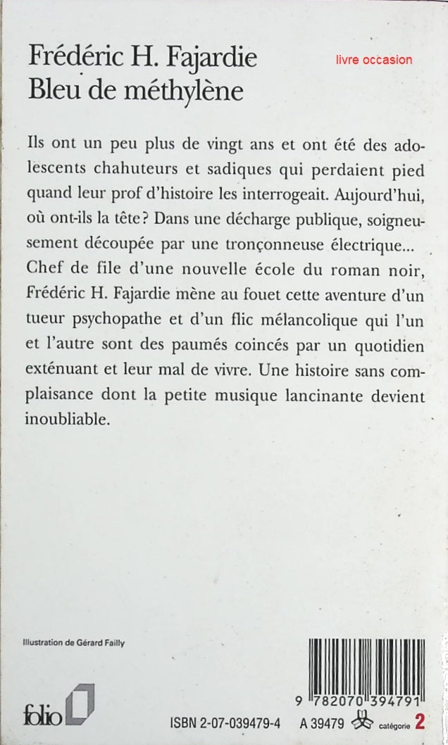 Bleu de méthylène - Frédéric H. Fajardie - Livre