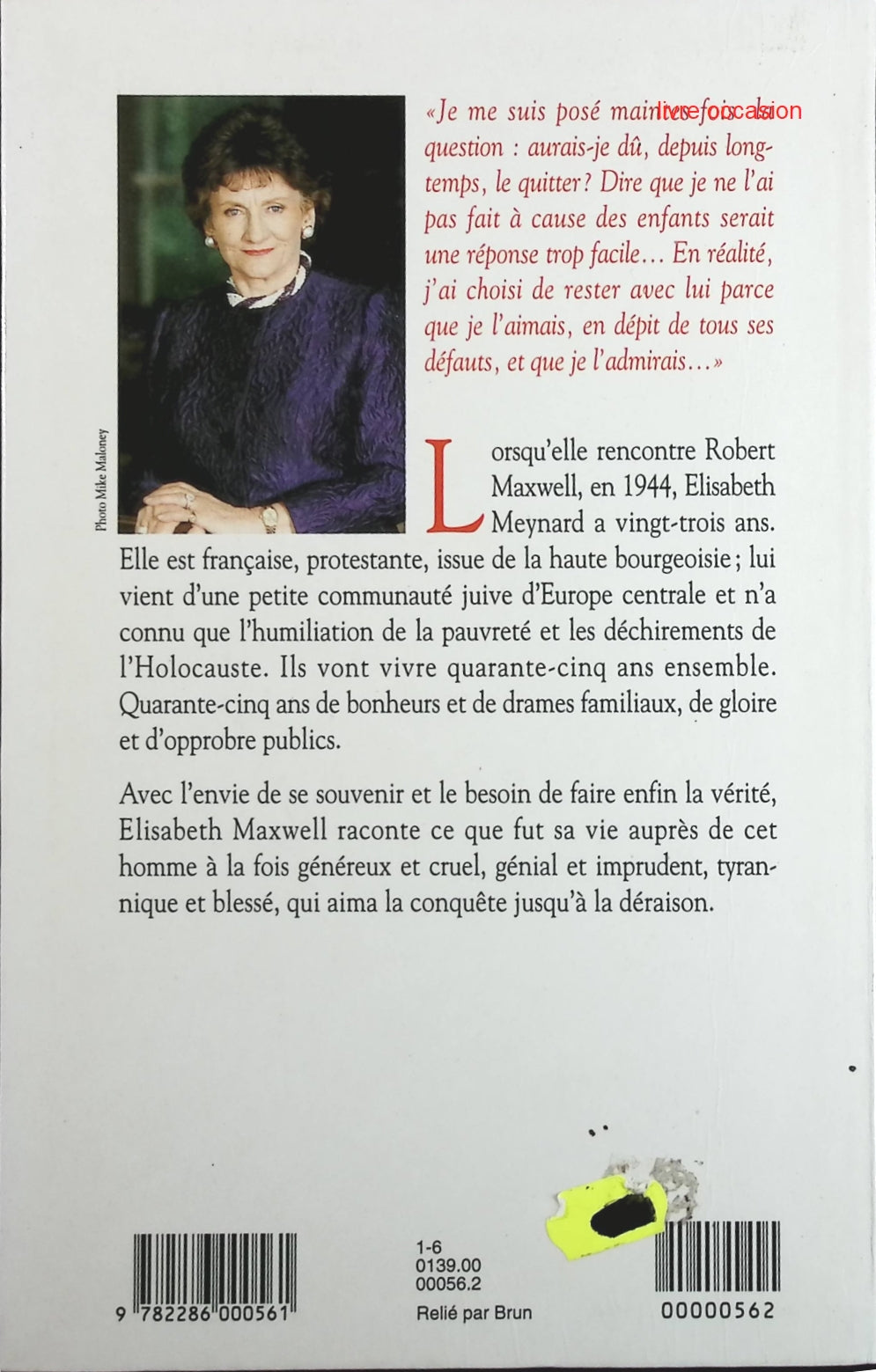 Tout soleil est amer - Elisabeth Maxwell - Livre