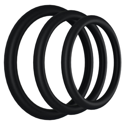 Lot de 3 Cockrings Gasket Noirs