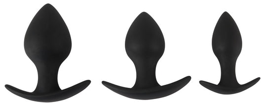 Lot de 3 plugs lestés Trainer Weight Noirs