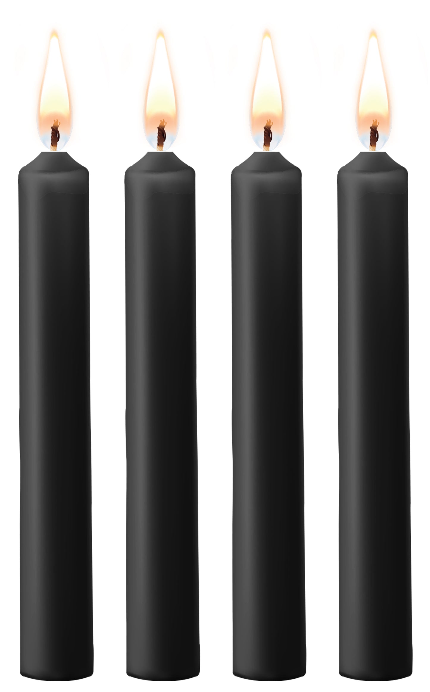 Lot de 4 mini bougies SM Wax Noire