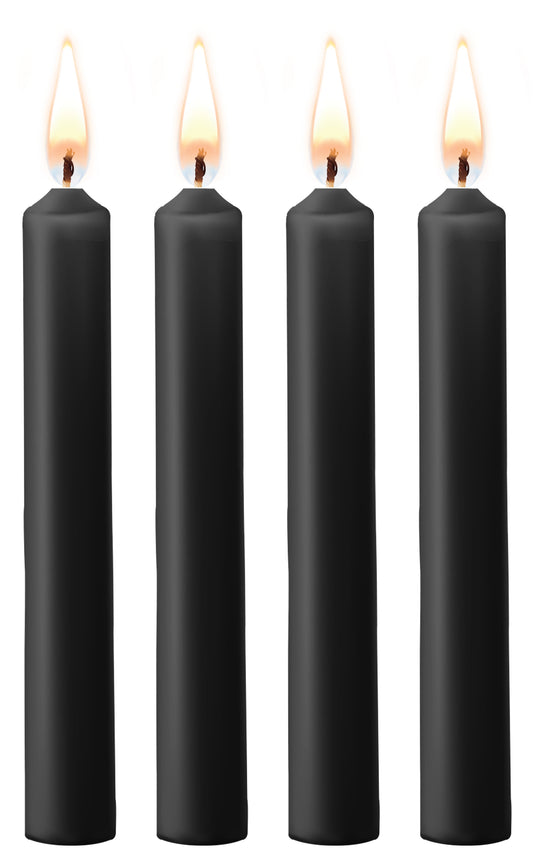 Lot de 4 mini bougies SM Wax Noire