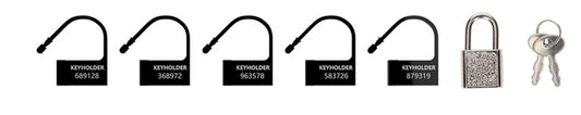 Lot de 5 Locks numérotés noirs