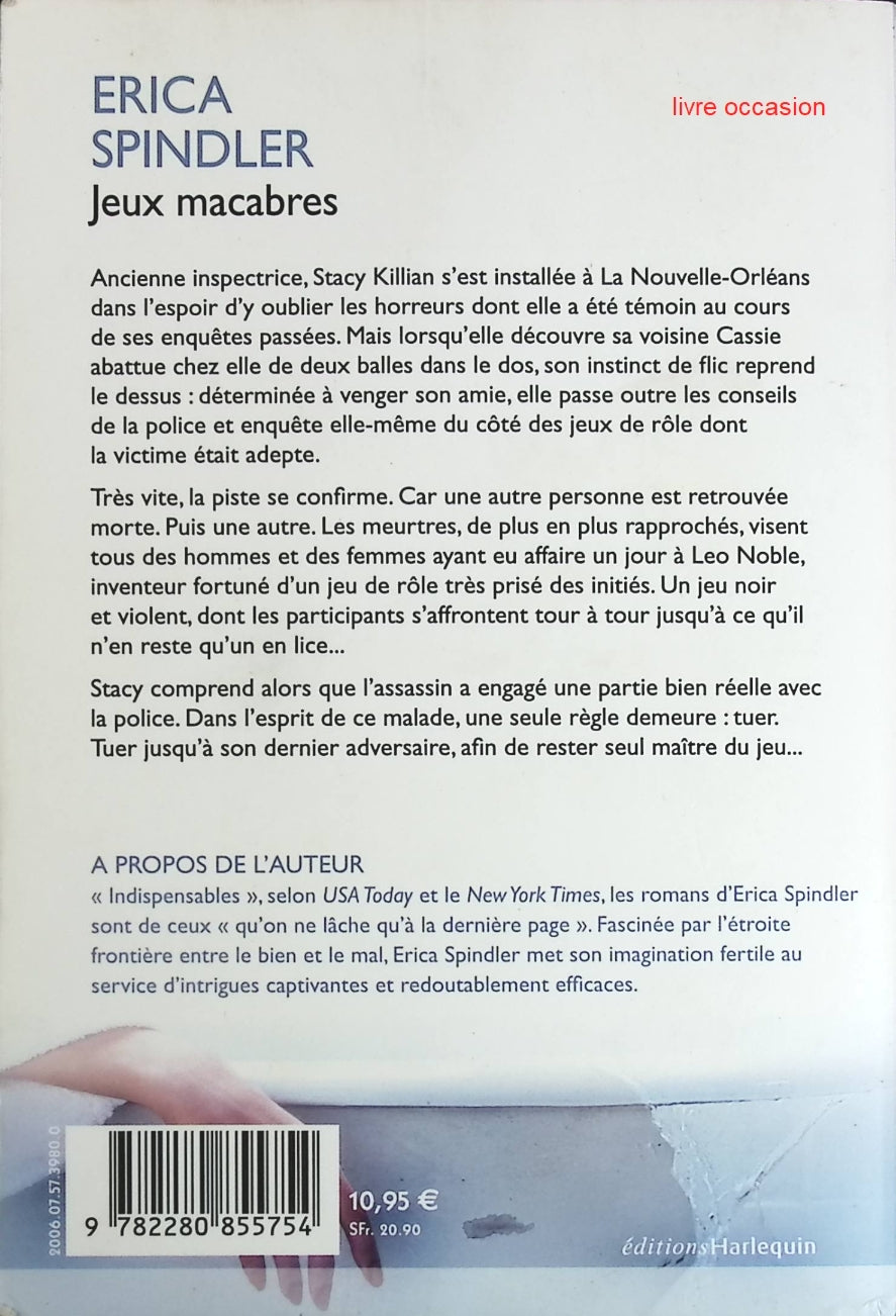 Jeux macabres - Erica Spindler - Livre