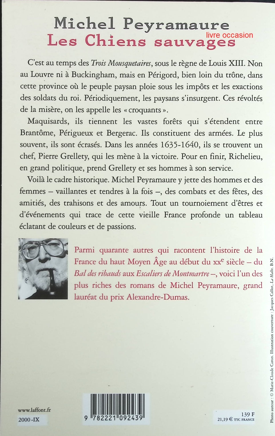 Les chiens sauvages - Michel Peyramaure - Livre