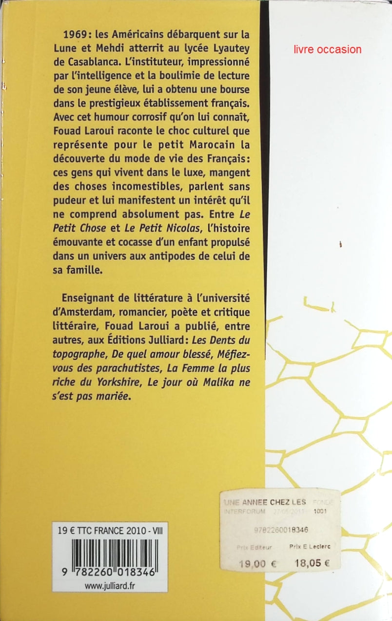 Une année chez les Français - Fouad Laroui - Livre