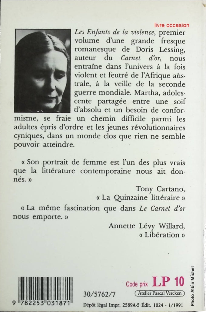 Les Enfants De La Violence Tome 2 - Doris Lessing - Livre