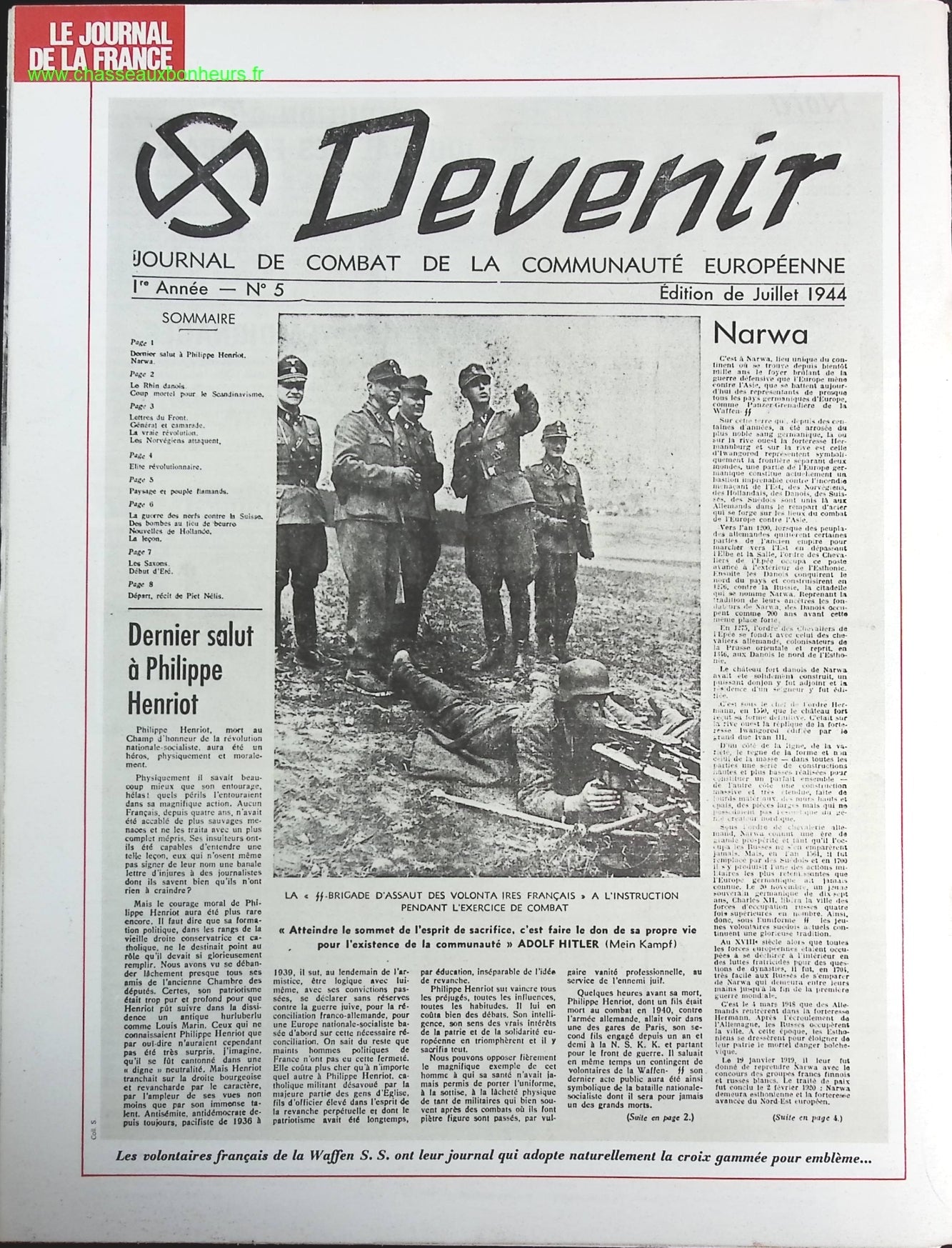 L.V.E. fin de l'aventure - N° 184 - Le journal de la France les années 40 - Livre revue magazine