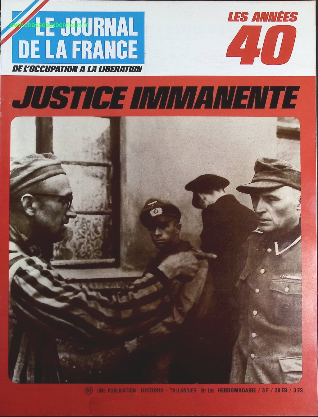 Justice immanente - N° 188 - Le journal de la France les années 40 - Livre revue magazine