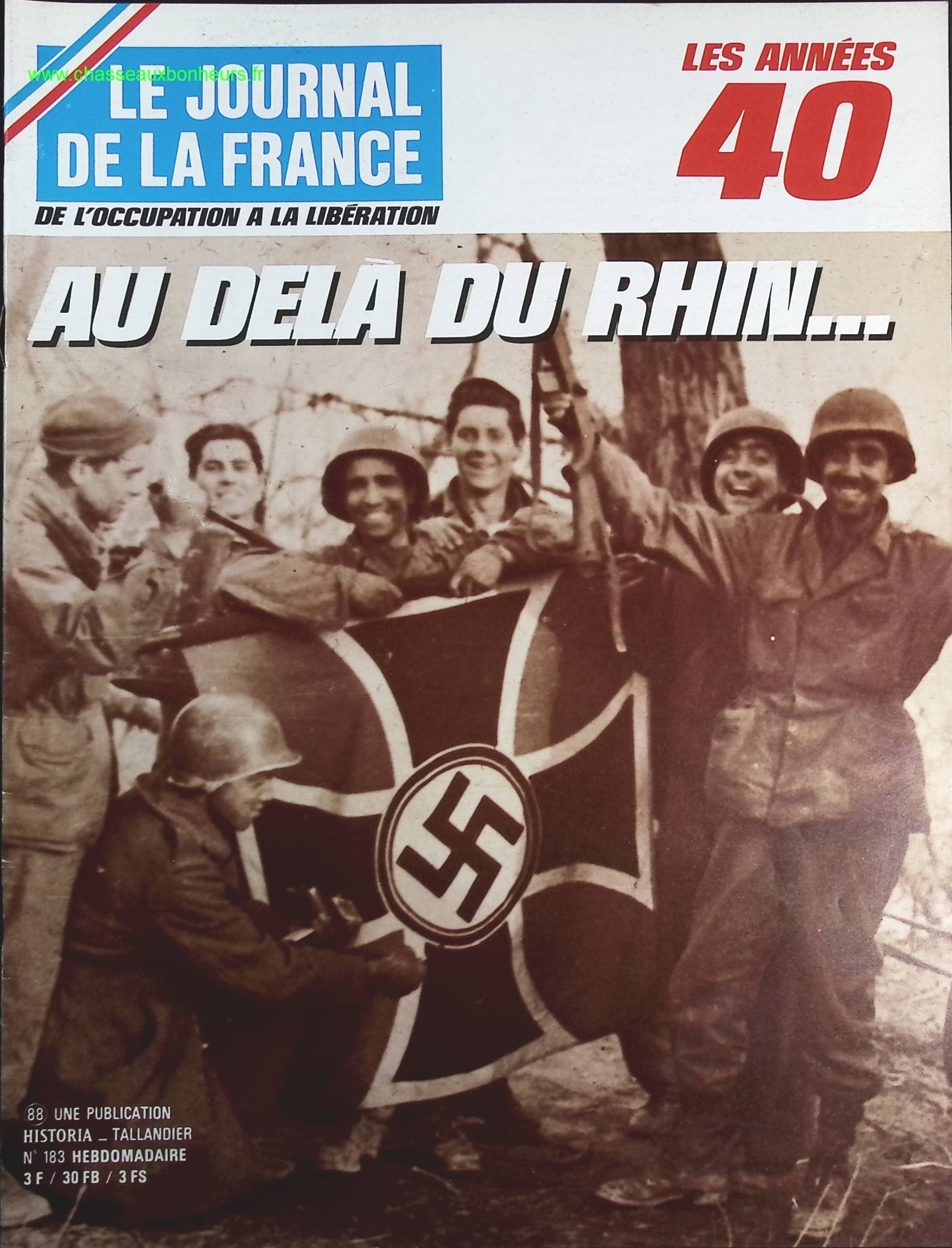 Au delà du rhin - N° 183 - Le journal de la France les années 40 - Livre revue magazine