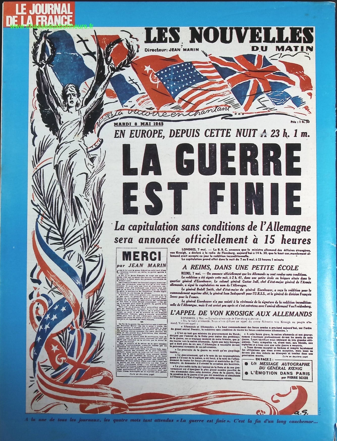 La victoire - N° 96 - Le journal de la France les années 40 - Livre revue magazine