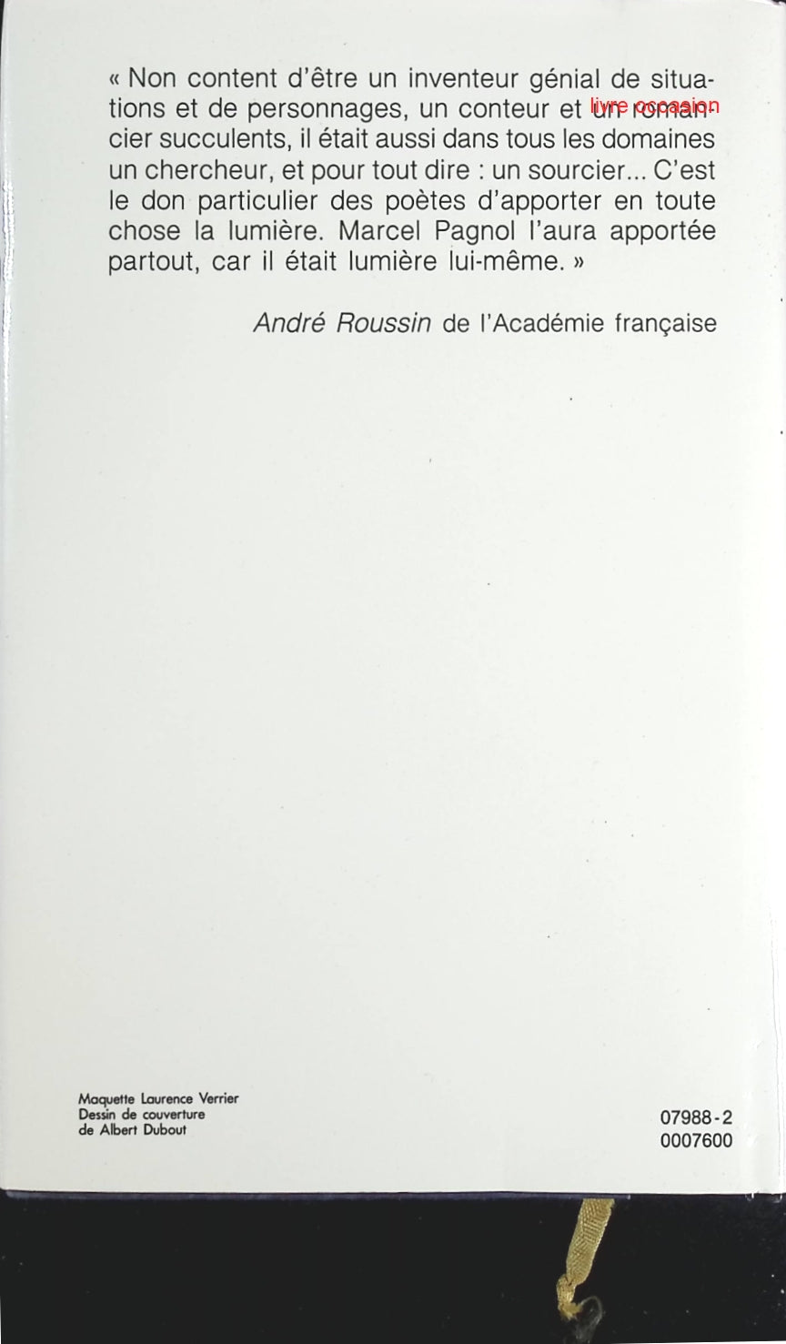 Marius - Fanny - Marcel Pagnol - Livre