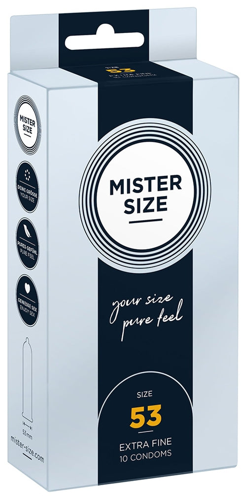 Préservatifs MISTER SIZE 53mm x10