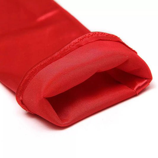 Mitaines Longues Satin Gloves Rouges