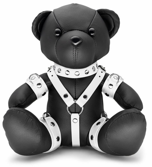 Ours en cuir EDDY The BDSM Teddy Bear Blanc + Boite