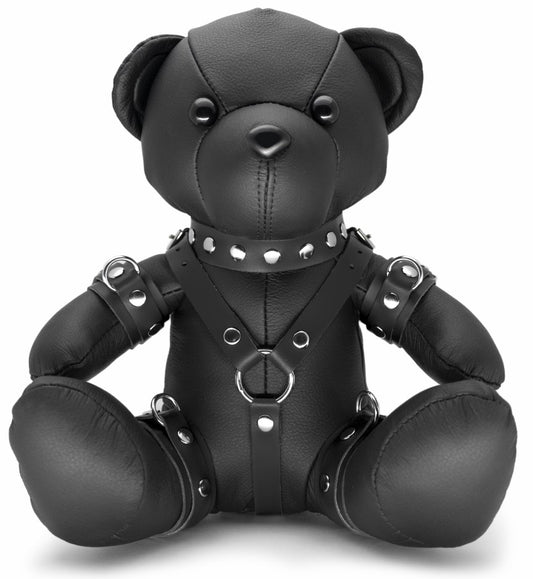 Ours en cuir EDDY The BDSM Teddy Bear Noir + Boite